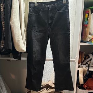 Banana Republic Black High-Rise Jeans with Button Waist